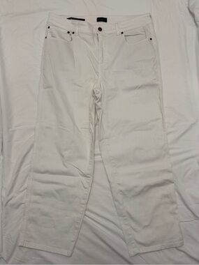 Talbots White Cropped Ankle Jeans